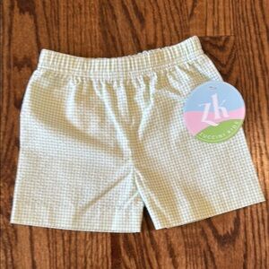 Green Checkered Shorts